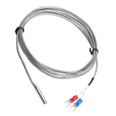 E Type Thermocouple Temperature Sensor Probe 4x30mm 6.6ft Wire, 0 – 600°C