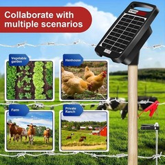Rugged Portable Solar Fence Energizer – 24/7 Livestock Protection & Easy Setup