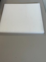 UHMW Polyethylene Plastic Sheets – 12″x12″x3/4″ Thick – Natural White