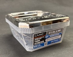 CAMO (100 Count) #8 X 2-1/2” Marine Grade 316 Stainless Deck Screw t25
