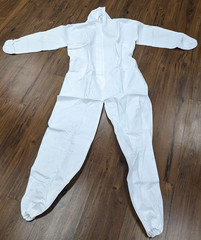 Disposable Coverall 60GSM Painter Bunny Suit White XL Non Medical | CASE of 50