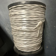 227 Type CL3R 2-Conductor 20 AWG Stranded Copper Wire White 5000 ft Spool