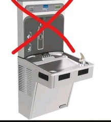 Elkay LMABFDWSS Bar Free Filter On-Wall Refrigerated Water Drinking Fountain