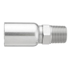 12-Pack 1/2″ Hose x 1/2″ NPTF Male Pipe Thread Hydraulic Hose End Crimp Fittings