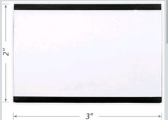 Magnetic Label Holders 2×3 Inch – 20 Pack – C Channel With 40 White Card Inserts
