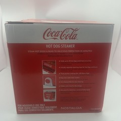 Coca-Cola Nostalgia Hot Dog Steamer – Retro Red Design, 20 Hot Dogs, 6 Buns
