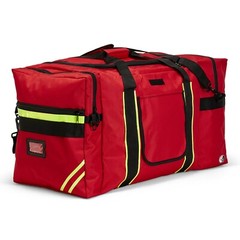 LINE2design Firefighter Jumbo Turnout Gear Bag with Padded Shoulder Strap – Red