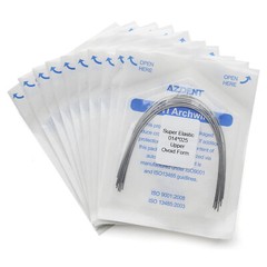 Dental Super Elastic Niti /Stainless Steel Rectangular Arch Wire Ovoid/Nature