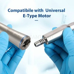 Dental 1:1 LED Light Fiber Optic Contra Angle Handpiece Fit E-type Motor DT us