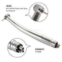 Mini Small Head Dental High Speed Handpiece Push Pediatric Kid 4 Hole Yabangbang
