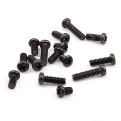 M1 M1.2 M1.4 M1.6 M1.7 M2 Black Steel Phillips Pan Head Small mini Screws Bolts