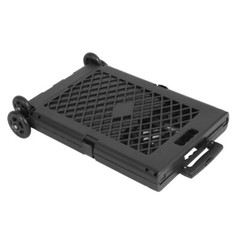 WS8 Mesh Utility Cart Folding Collapsible Hand Crate with Wheels 55 Lbs Capacity