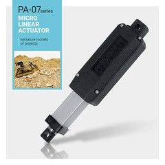 12V Micro Electric Linear Actuator (0.5″-12″ stroke, 5 lbs force) – PA-07 model