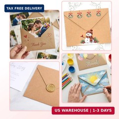Mr. Pen- Kraft Envelopes, 39 Pack, 5 x 7 Inch, A7 Envelopes, Brown Envelopes, Ca