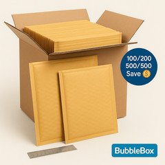 #2 8.5×12 Kraft Bubble Mailers Padded Envelopes Self-Seal Shipping Bulk