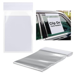50-Pack Clip-On Window Form Holders, 9×13 Clear Plastic Sleeves for Buyers Guide