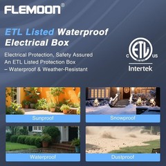 Weatherproof Connection Box for Outdoor Use – Secure Extension Cord Protection