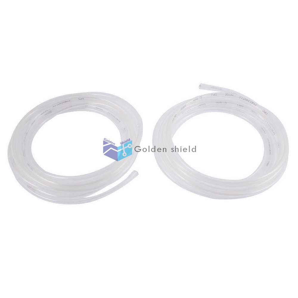 2Pcs 7.6M 25ft Clear Polyurethane FlexibleAir Tube PU Tubing Pipe Hose 6mmx4mm #
