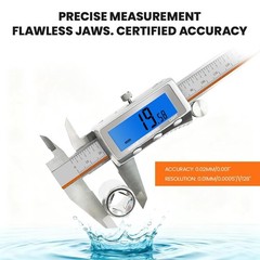 High-Precision Rechargeable Digital Caliper with Fraction and Metric Conversion