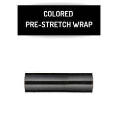 Pre-Stretch Hand Wrap 17″ x 1476′ Black Color Plastic Shrink Film (4 Rolls)
