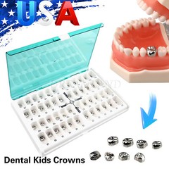 48 ASSORTED PRIMARY MOLAR STAINLESS STEEL CROWNS – COMPLETE KIT
