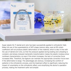 AZDENT arcos de ortodoncia niti super elástico rectángulos ovoide forma dental
