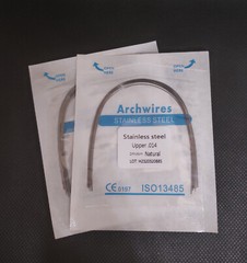 Dental Orthodontic Stainless Steel Wire Round/Rectangular Arch Wires Natural