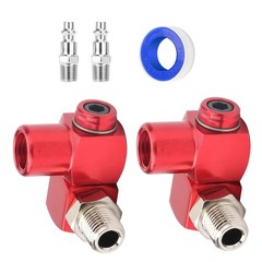 Red 360° Swivel Design Portable Air Tool Adapter 360 Degree 1/4” NPT Rivet Gun