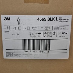 (25) 3M Disposable Coverall 4565-BLK-L, 7000109047, Large, Class ISO 1 & Above