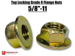 5/8-11 Grade 8 Flange Frame Bolt Yellow Zinc Plated (All Sizes & Qty’s) 5/8″