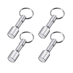 8X Magnet Keychain for Testing Gold Silver Brass Coins Jewelry Key Hanger Holder