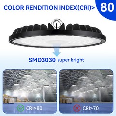 8Pack LED 200W UFO High Bay Lights Factory Shop GYM Warehouse Light Lamp Fixture