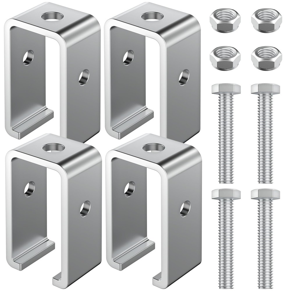 Channel Trolley Track Hanger Bracket Fits UNISTRUT HeavyDuty 15/8 In 4 PCS