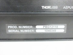 THORLABS PBG12118 ULTRALIGHT SERIES II BREADBOARD & HINGED LID OPTICAL ENCLOSURE