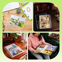 50 Pack 5″ x 7″ Clear Photo Sleeves for 3 Ring Binder, Double Sided 2-Pocket She