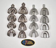 Dental Impression Trays 16 Pieces – Autoclavable – UPPER & LOWER as Listed