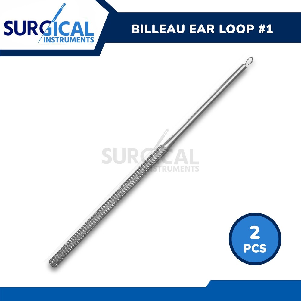 2 BILLEAU Flexible Ear Loop 6.50″ Small Size #1 German Grade
