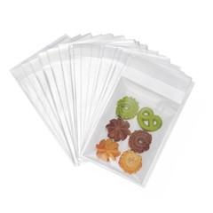Clear 4×6 Self-Sealing OPP Bags 200ct for Bakery Cookies & Favors 1.4 mil Thick