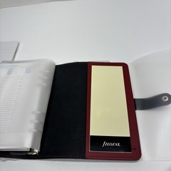 Filofax The Original A5 Leather Organiser Red Made in UK w/ Extras READ DESCRIP