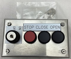Push Button System 3-Pos Open/Close/Stop & On & Off Lock