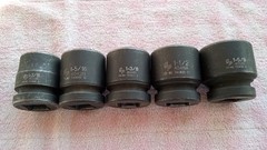 3/4 DRIVE IMPACT 6 POINT SOCKETS 1-3/16 1-5/16 1-3/8 1-1/2 1-5/8 GREAT COND gift