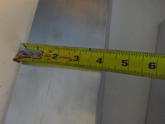 2″ X 4″ ALUMINUM ANGLE 1/8″ THICK 12″ IN LENGTH (4 PIECES)
