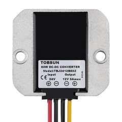 Power Regulator DC 24V to 12V 5A 60W Step Down Buck Voltage Converter Waterproof