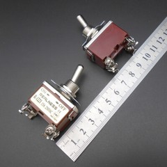 5Pc REALNESS Toggle Switch 15A Silver Contact 2/3/4/6/12 Feet 2/3 Positions 12mm