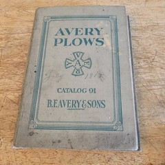 c.1915 BF Avery & Sons Plow Co Full Line Catalog Hardcover