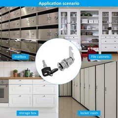 5/8″ 1″ 1 1/8″ Keyed Cylinder Cam Locks Tool Box File Cabinet Desk Drawer w/Keys