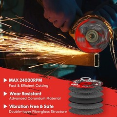 SHALL 25-Pack Cut Off Wheels 3” x 3/8” x 3/64” – Fast Cutting Disc