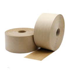 Kraft Paper Water Activated Gum Sealing Tape 2.75″ x 167 Yards 5.5 Mil 12 Rolls