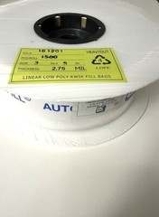 1500, 3″ x 5″ Poly Bags on a Roll, Clear, Perforated – NEW