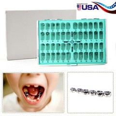 48 ASSORTED PRIMARY MOLAR STAINLESS STEEL CROWNS – COMPLETE KIT